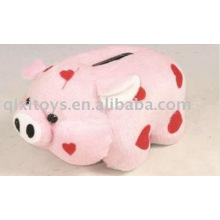 jouet éducatif peluche cochon tirelire, banque de pièces d&#39;animal,